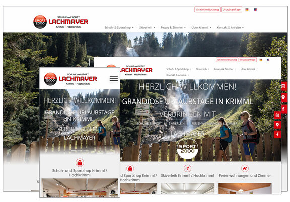 Screenshot Website Schuhe & Sport Lachmayer